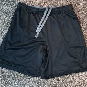Black athletic shorts